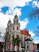 Iglesia de Santa Catalina en Vilnius (1739-1753), obra de Johann Christoph Glaubitz