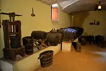 Bodega del siglo XIX del Museo Romántico Can Papiol en Villanueva y Geltrú