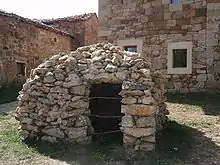 Cabaña de piedra en seco.