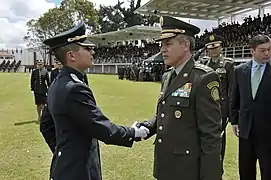 Ceremonia de transmisión de mando de la Policía Nacional de Colombia, 12 de junio de 2012.