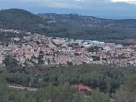 Cervelló desde el castillo de Cervelló.