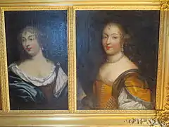 La condesa de Grignan Françoise de Sévigné y la marquesa de Sévigné Marie de Rabutin-Chantal.