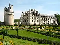 Château de Chenonceau en el Valle del Loira, Francia.