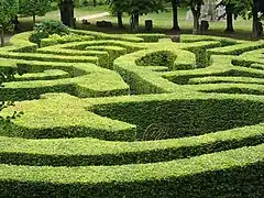 Parterres de los jardines a la francesa.