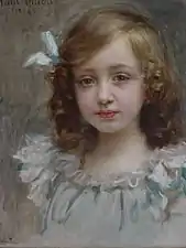 Portrait de jeune-fille, óleo sobre lienzo.
