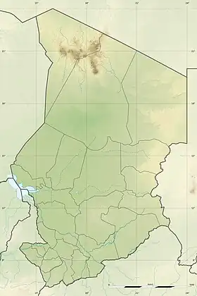 Djurab ubicada en Chad