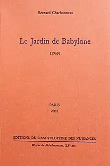 Le Jardin de Babylone por Bernard Charbonneau.