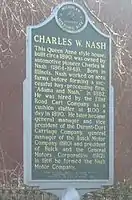 Marcador histórico de Charles Nash, Flint, Míchigan