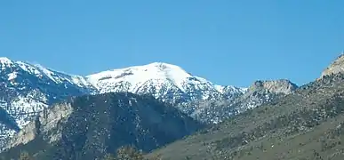 Monte Charleston el punto más alto de las montañas Spring