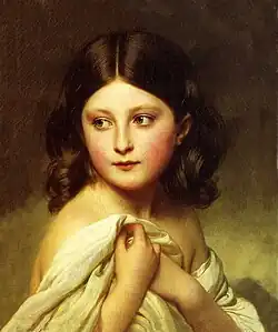 Retrato de la princesa Carlota de Bélgica.