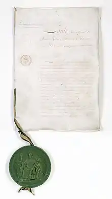 Charte constitutionnelle de 1814, la carta otorgada por Luis XVIII durante la restauración borbónica en Francia.