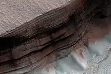 Chasma Boreale, visto por HiRISE .
