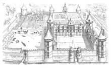 Jardines du Château de Bury, conjunto destruido en 1642