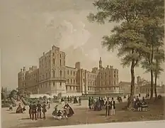 El viejo castillo antes de su renovación por Napoleón III