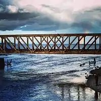 Puente del ferrocarril en Llanquihue.