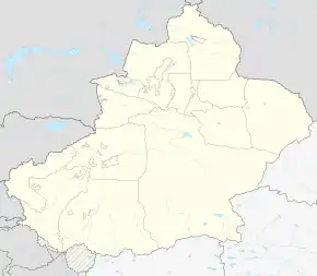 Korla ubicada en Xinjiang