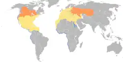 Distribución de Chlidonias niger.