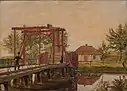Puente levadizo al norte de la ciudadela de Copenhague (1837)