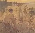 Niños bañándose, Dingelsdorf I (1913)