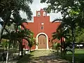 Iglesia principal de Chuburná de Hidalgo.