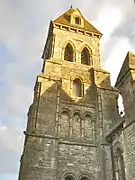 Iglesia de Santa Ágata, en Llanymynech. Torre neorrománica de Thomas Penson