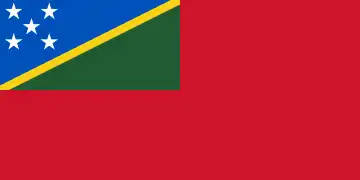 Bandera Civil de las Islas Salomón