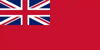 Pabellón Rojo (Red Ensign). Pabellón náutico civil para uso de embarcaciones civiles británicas.