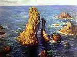Las Pirámides a Port-Coton (1886) - Claude Monet