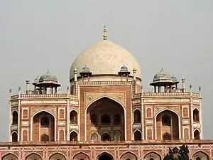 La cúpula de la tumba de Humayun en Delhi
