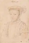 François Clouet, Retrato de Francisco II de Francia (dibujo)