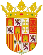 Escudo abreviado de Juana I y su hijo Carlos I como reyes de España.