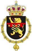 Escudo de armas de Alberto II, anterior rey de los belgas