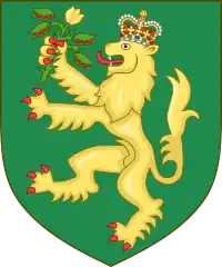 Escudo de Alderney (parte de la Bailía de Guernesey)