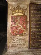 Escudo del Gran Ducado de Finlandia, tumba de Gustavo Vasa(Catedral de Upsala, Suecia)