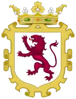 Versión del escudo usada por la ciudad de León