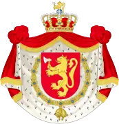 Escudo de armas del rey Harald V de Noruega