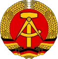 Un compás en el escudo de armas de la Alemania del Este (República Democrática Alemana)