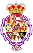 Escudo de armas como Princesa de Asturias.