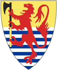 El escudo de armas del condado de Islandia desde 1262