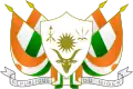 Escudo de armas de Níger (variante de escudo blanco y dorado)