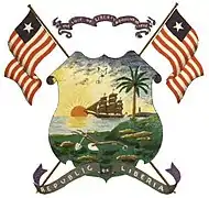 Escudo de armas de la República de Liberia en 1963