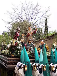 Paso de la Cofradía de la Oración en el Huerto.