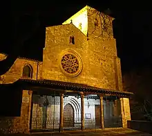 Colegiata de San Cosme y Damián de Covarrubias, donde Don Felipe fue abad hasta 1258.