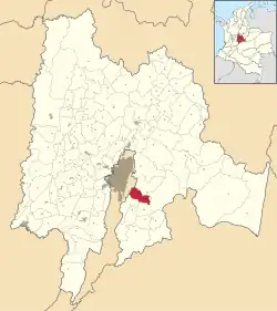 Ubaque ubicada en Cundinamarca