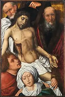 Descendimiento de la cruz, de Colijn de Coter, finales del siglo XV.