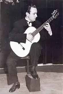 Concierto de debut en la Biblioteca Villaespesa de Almería, en 1951