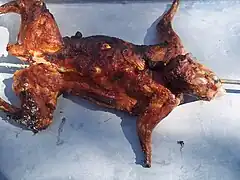 Conejo asado.