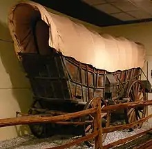 Conestoga wagon en el State Museum of Pennsylvania.