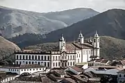 Ouro Preto, fundado en 1711, asentamiento minero de extracción de oro por parte del imperio portugués en Brasil.