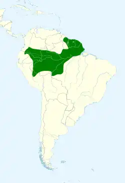 Distribución geográfica del jejenero orejudo.
